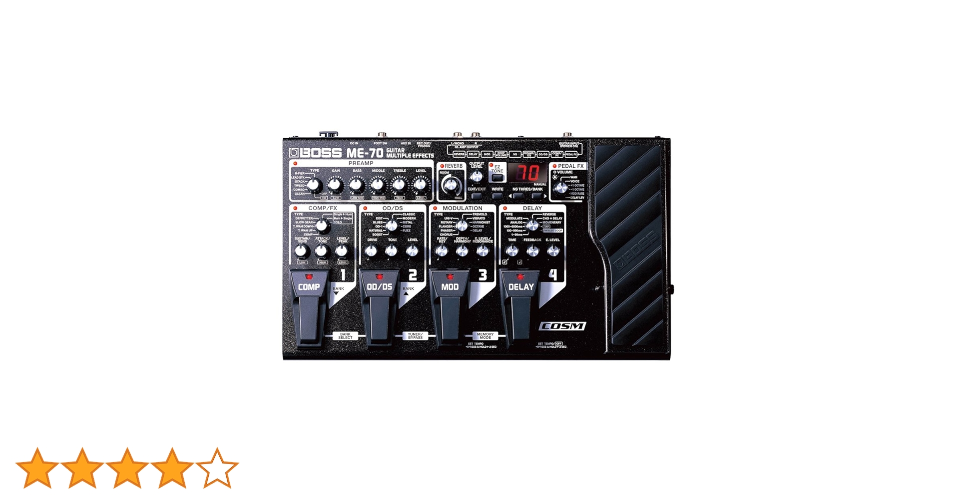 Amazon | BOSS ME-70 | エフェクター・プロセッサー | 楽器・音響機器